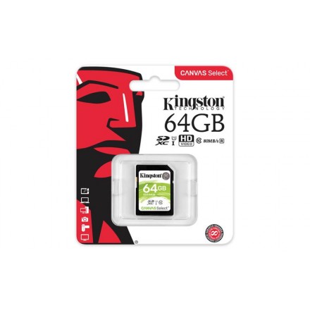 Карта памяті Kingston 64GB SDXC C10 UHS-I R80MB/s Карта памяті Kingston 64GB SDXC C10 UHS-I R80MB/s